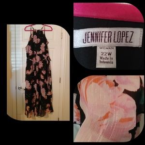 Jennifer Lopez floral midi dress